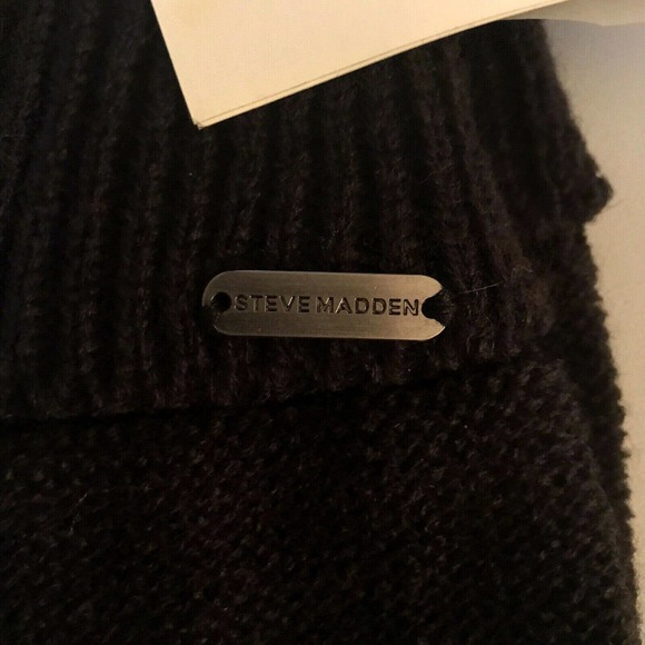 Steve Madden for Macys EZ Tap Touchscreen Gloves Black Knit NWT $18 - Picture 3 of 5